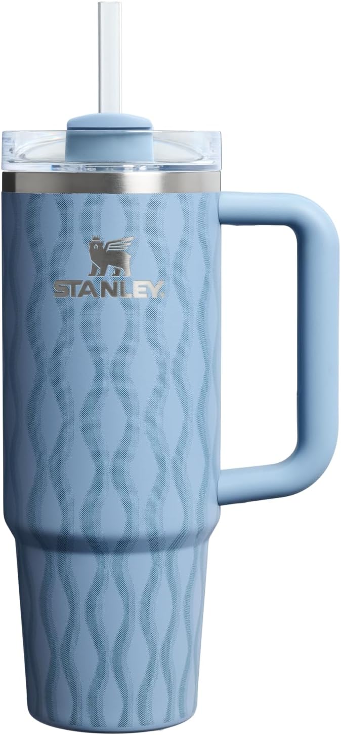 STANLEY Quencher H2.0 Tumbler with Handle and Straw 40 oz | Flowstate 3-Position Lid | Cup Holder Compatible for Travel | Insulated Stainless Steel Cup | BPA-Free | Cherry Blossom