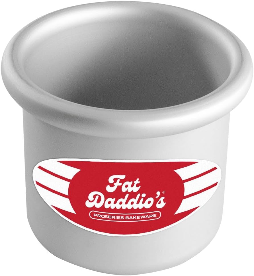 Fat Daddio's Anodized Aluminum Round Cake Pans, 2 Piece Set, 8 x 2 Inch