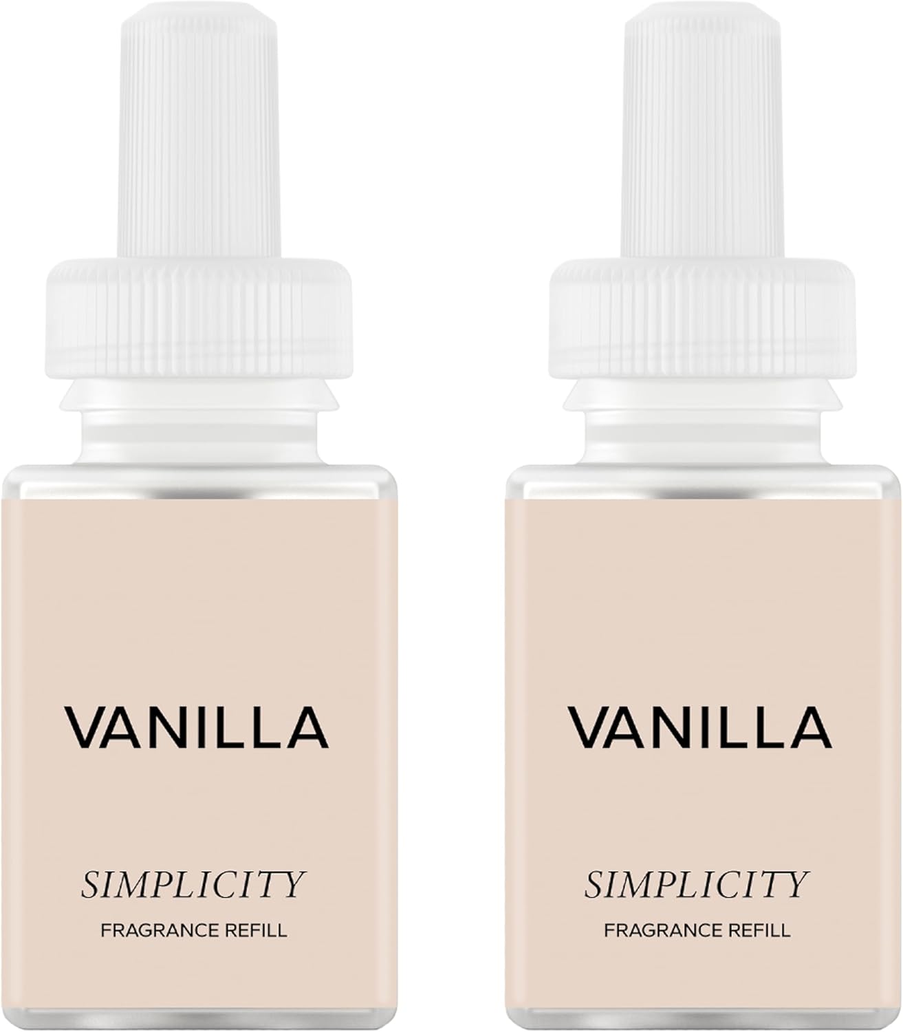Pura & Simplicity Home Scent Refill - Smart Air Diffuser - Up to 120-Hours of Luxury Fragrance per Refill - Home Essential - Clean & Safe Diffuser Fragrance - 2 Pack, Vanilla