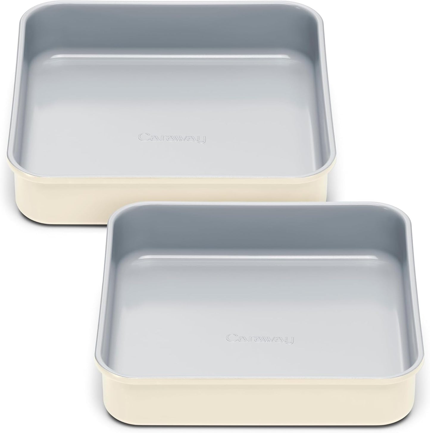 Caraway Non-Stick Ceramic 9” Square Pan - Naturally Slick Ceramic Coating - Non-Toxic, PTFE & PFOA Free - Perfect for Brownies, Lemon Bars, Cakes, & More - Navy