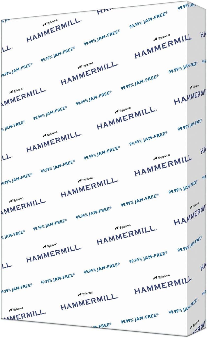 Hammermill Printer Paper, 20 lb Copy, 8.5 x 11-8 Ream (4,000 Sheets) - 92 Bright, Made in the USA