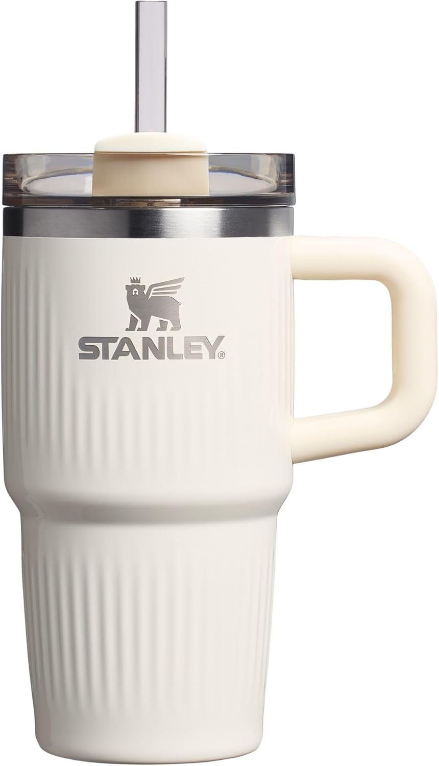 STANLEY Quencher H2.0 Tumbler with Handle and Straw 40 oz | Flowstate 3-Position Lid | Cup Holder Compatible for Travel | Insulated Stainless Steel Cup | BPA-Free | Cherry Blossom