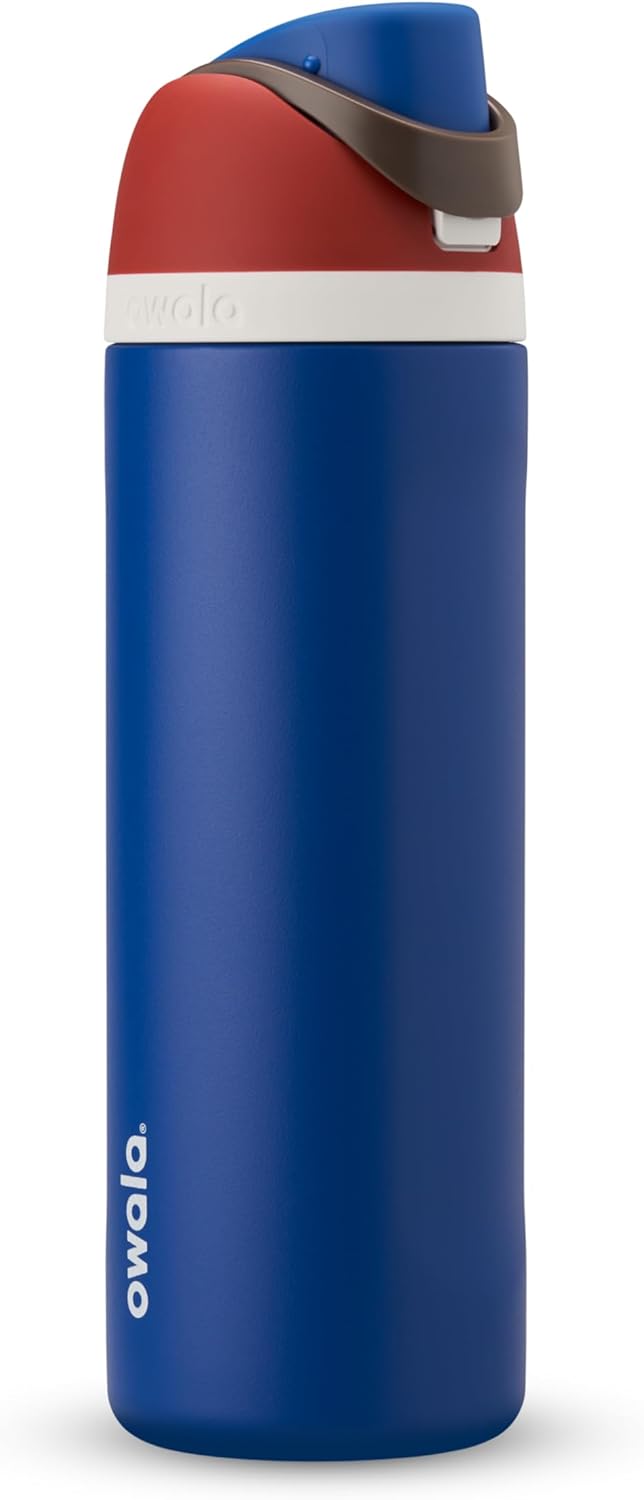 Owala Disney Princess FreeSip Insulated Stainless Steel Water Bottle with Straw for Sports and Travel, BPA-Free Sports Water Bottle, 24 oz, Rapunzel