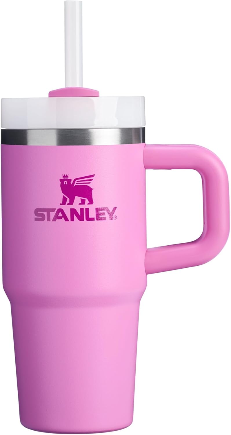 STANLEY Quencher H2.0 Tumbler with Handle and Straw 40 oz | Flowstate 3-Position Lid | Cup Holder Compatible for Travel | Insulated Stainless Steel Cup | BPA-Free | Cherry Blossom