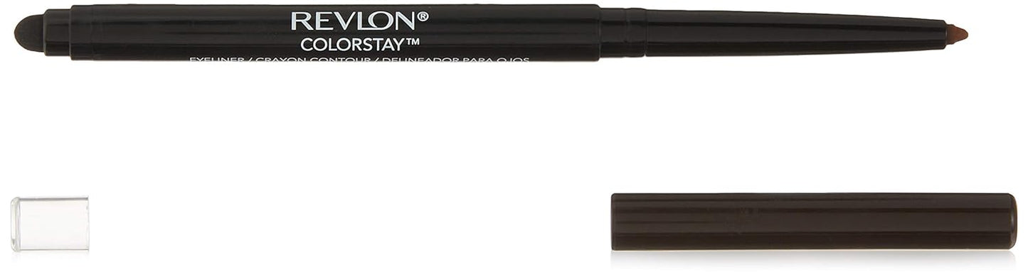 Revlon ColorStay Pencil Waterproof Eyeliner, Smudge-Proof, Eye Makeup with Built-In Sharpener, 201 Black, 2 pack
