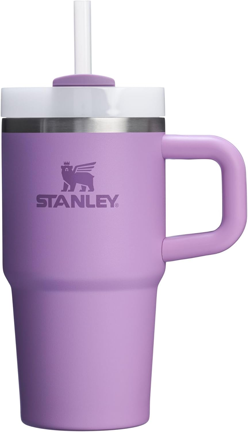 STANLEY Quencher H2.0 Tumbler with Handle and Straw 40 oz | Flowstate 3-Position Lid | Cup Holder Compatible for Travel | Insulated Stainless Steel Cup | BPA-Free | Cherry Blossom
