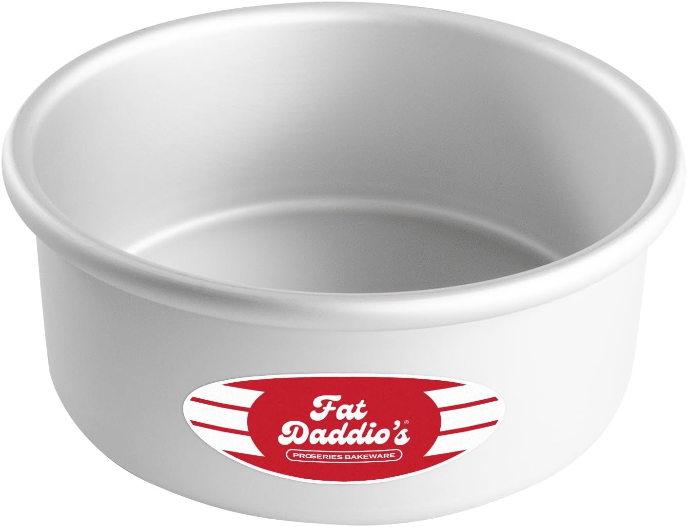 Fat Daddio's Anodized Aluminum Round Cake Pans, 2 Piece Set, 8 x 2 Inch