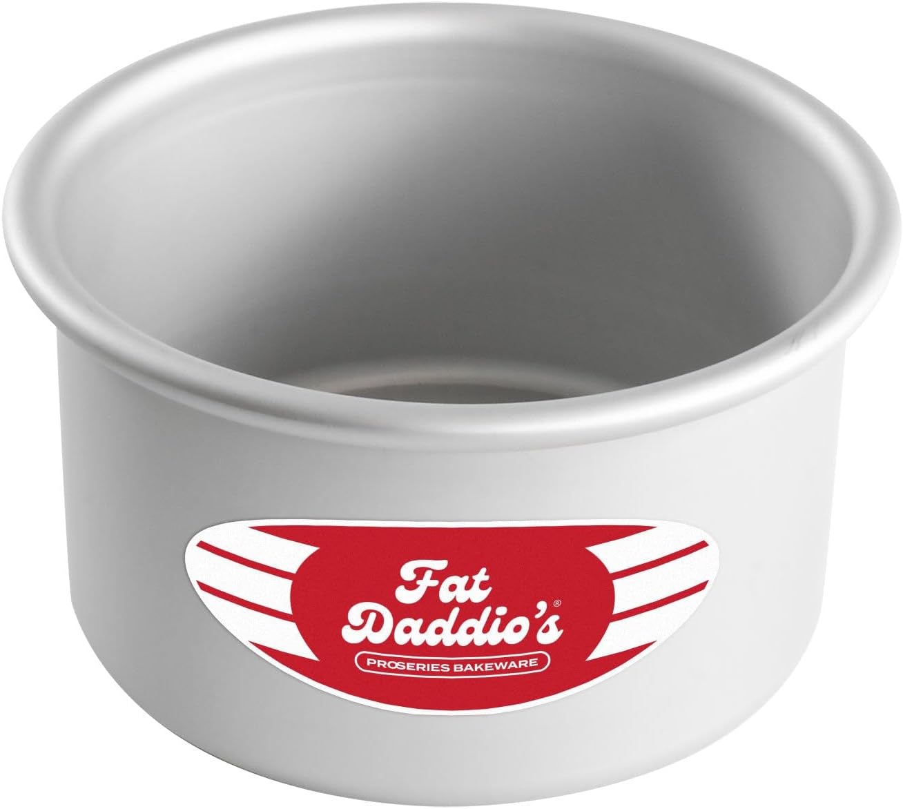 Fat Daddio's Anodized Aluminum Round Cake Pans, 2 Piece Set, 8 x 2 Inch