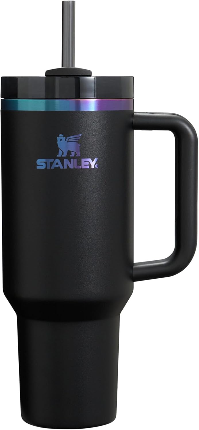 STANLEY Quencher H2.0 Tumbler with Handle and Straw 40 oz | Flowstate 3-Position Lid | Cup Holder Compatible for Travel | Insulated Stainless Steel Cup | BPA-Free | Cherry Blossom