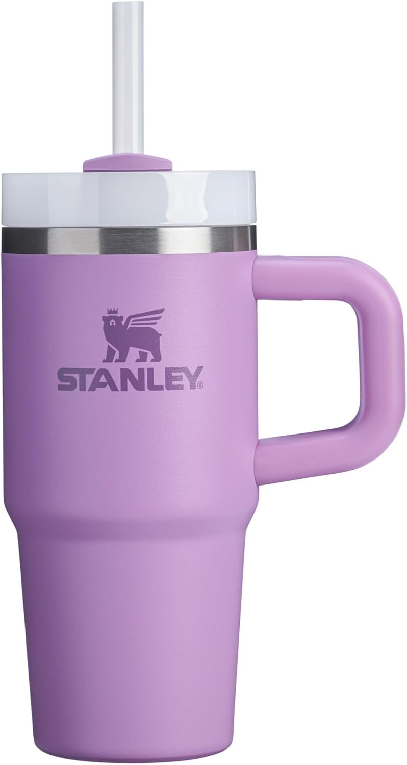STANLEY Quencher H2.0 Tumbler with Handle and Straw 40 oz | Flowstate 3-Position Lid | Cup Holder Compatible for Travel | Insulated Stainless Steel Cup | BPA-Free | Cherry Blossom