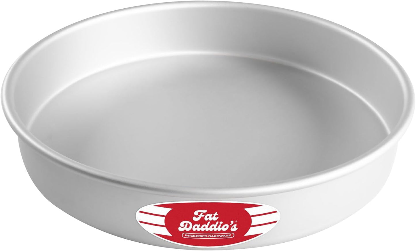 Fat Daddio's Anodized Aluminum Round Cake Pans, 2 Piece Set, 8 x 2 Inch
