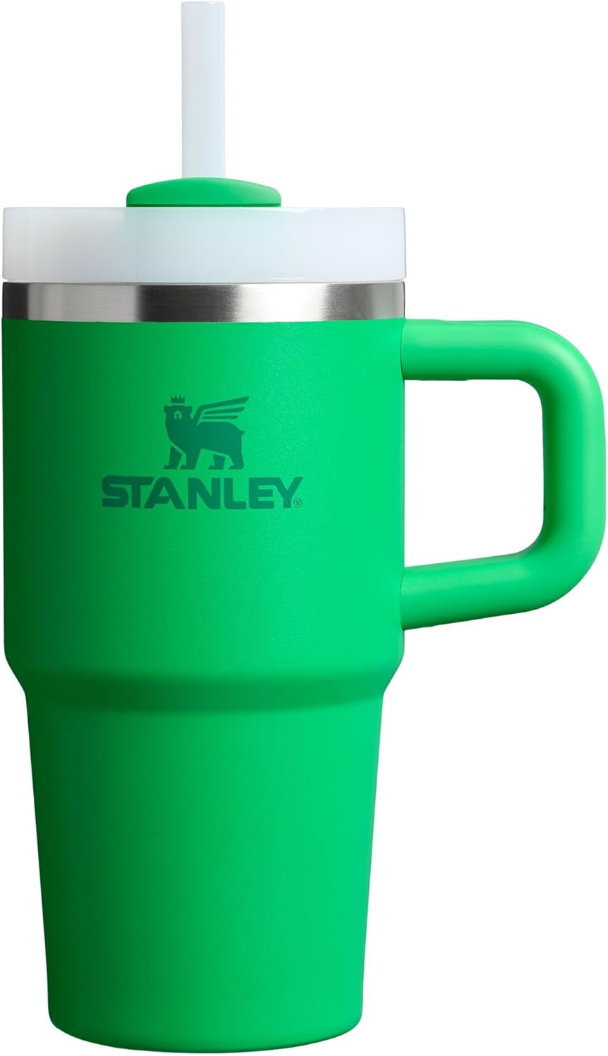 STANLEY Quencher H2.0 Tumbler with Handle and Straw 40 oz | Flowstate 3-Position Lid | Cup Holder Compatible for Travel | Insulated Stainless Steel Cup | BPA-Free | Cherry Blossom