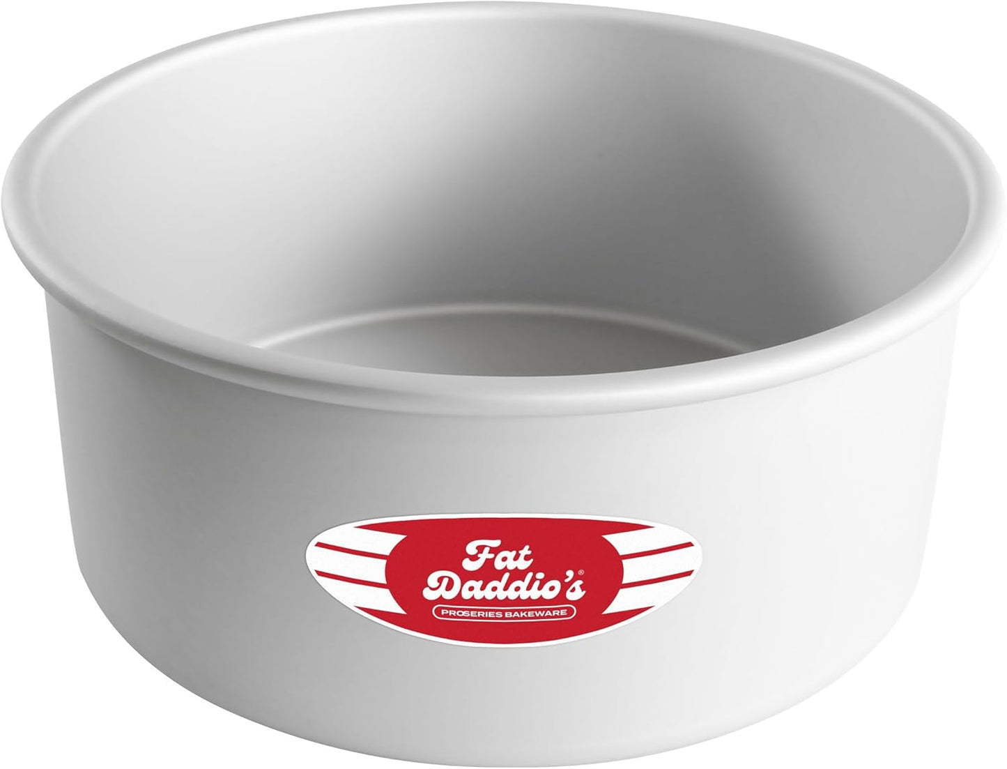 Fat Daddio's Anodized Aluminum Round Cake Pans, 2 Piece Set, 8 x 2 Inch