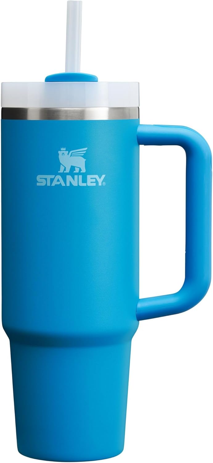 STANLEY Quencher H2.0 Tumbler with Handle and Straw 40 oz | Flowstate 3-Position Lid | Cup Holder Compatible for Travel | Insulated Stainless Steel Cup | BPA-Free | Cherry Blossom