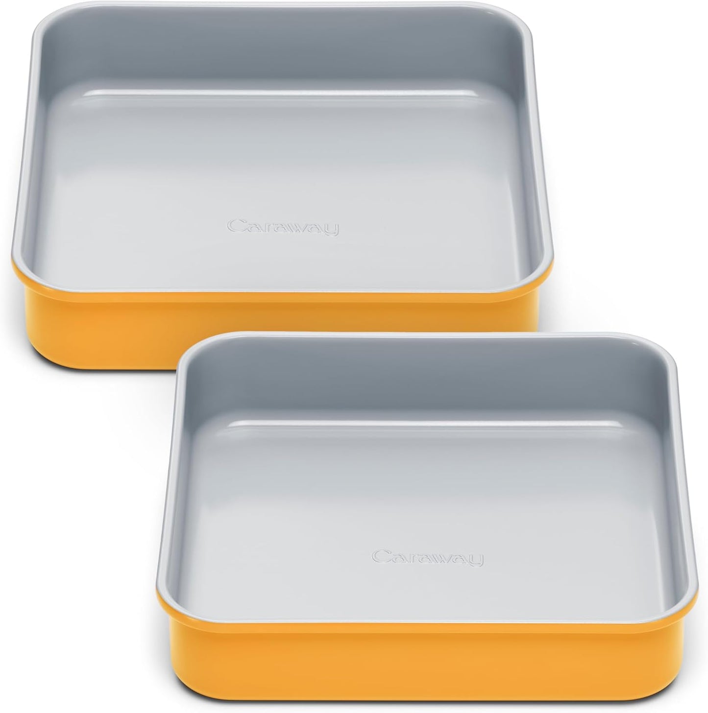 Caraway Non-Stick Ceramic 9” Square Pan - Naturally Slick Ceramic Coating - Non-Toxic, PTFE & PFOA Free - Perfect for Brownies, Lemon Bars, Cakes, & More - Navy