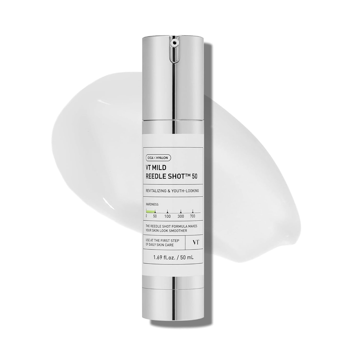 VT COSMETICS CICA Reedle Shot 100, Spicule Microneedling Serum for Pore Care & Exfoliation, Exosome, Centella Asiatica for Glass Skin, Skin Texture, Korean Liquid Skin Booster (1.69 Fl Oz / 50ml)