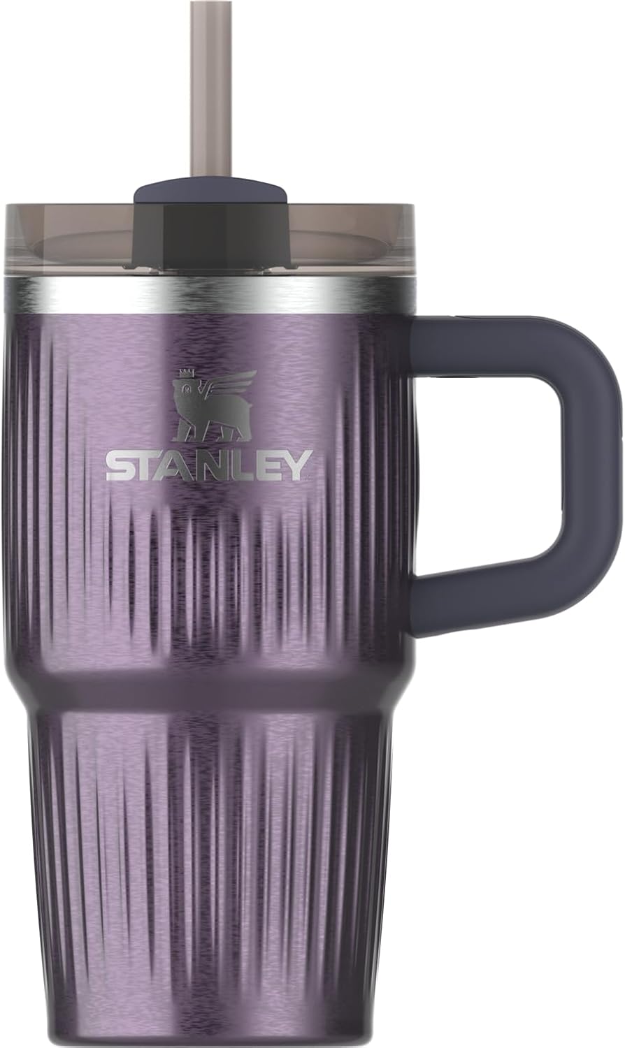 STANLEY Quencher H2.0 Tumbler with Handle and Straw 40 oz | Flowstate 3-Position Lid | Cup Holder Compatible for Travel | Insulated Stainless Steel Cup | BPA-Free | Cherry Blossom
