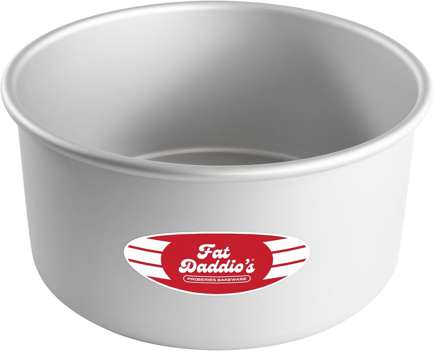 Fat Daddio's Anodized Aluminum Round Cake Pans, 2 Piece Set, 8 x 2 Inch