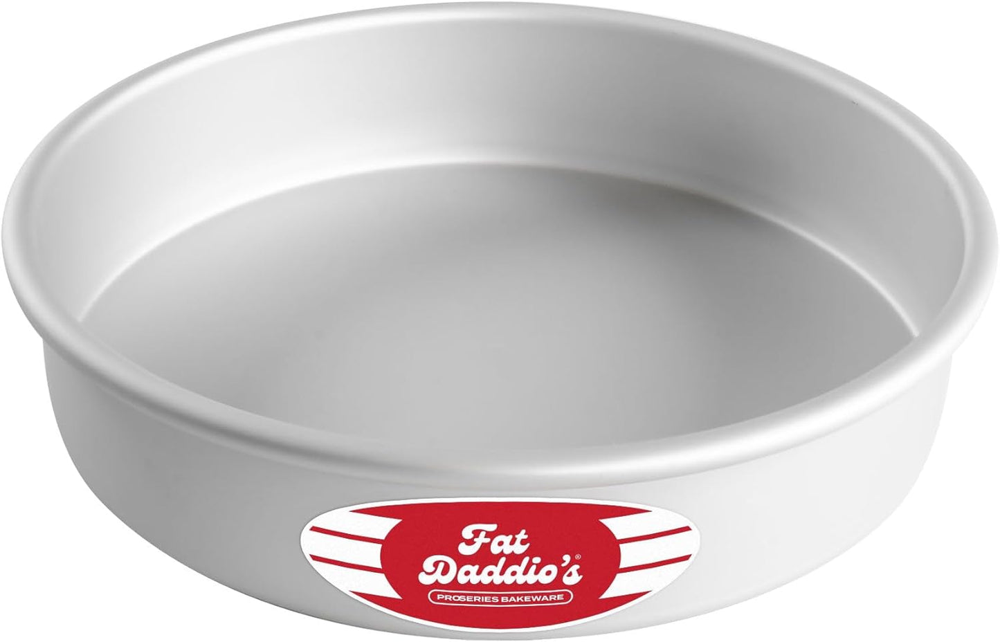 Fat Daddio's Anodized Aluminum Round Cake Pans, 2 Piece Set, 8 x 2 Inch