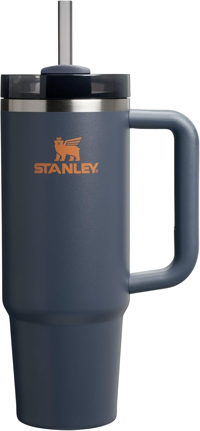 STANLEY Quencher H2.0 Tumbler with Handle and Straw 40 oz | Flowstate 3-Position Lid | Cup Holder Compatible for Travel | Insulated Stainless Steel Cup | BPA-Free | Cherry Blossom