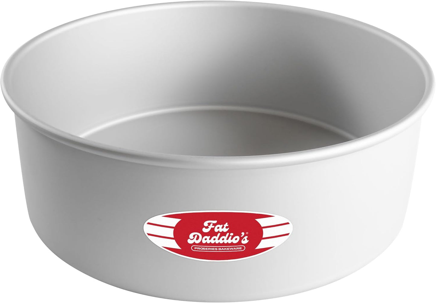 Fat Daddio's Anodized Aluminum Round Cake Pans, 2 Piece Set, 8 x 2 Inch