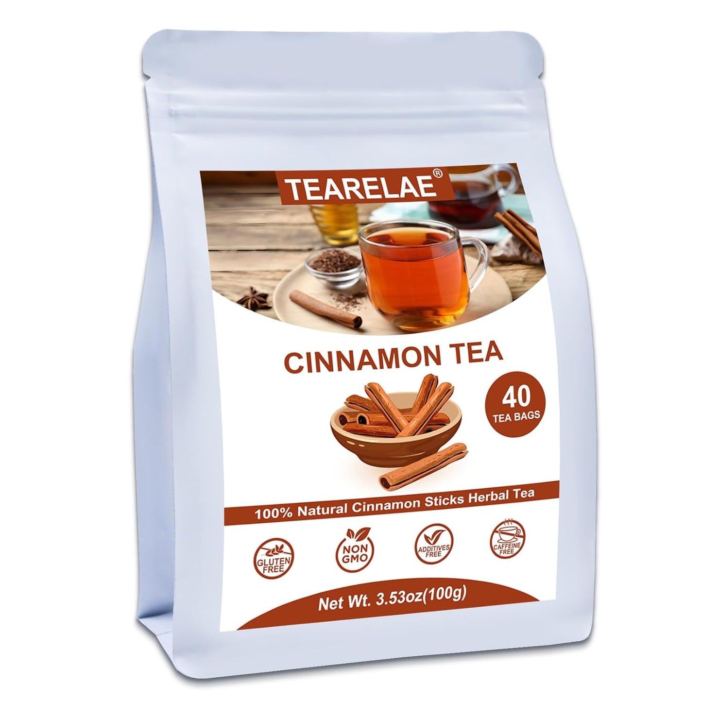 TEARELAE - Linden Tea Bags, 45 Count - Premium Natural Linden Flower & Leaf - Cut & Sifted Te de Tilo - Caffeine-free - Non-GMO - Soothing Herbal Tea for Evening Relaxation