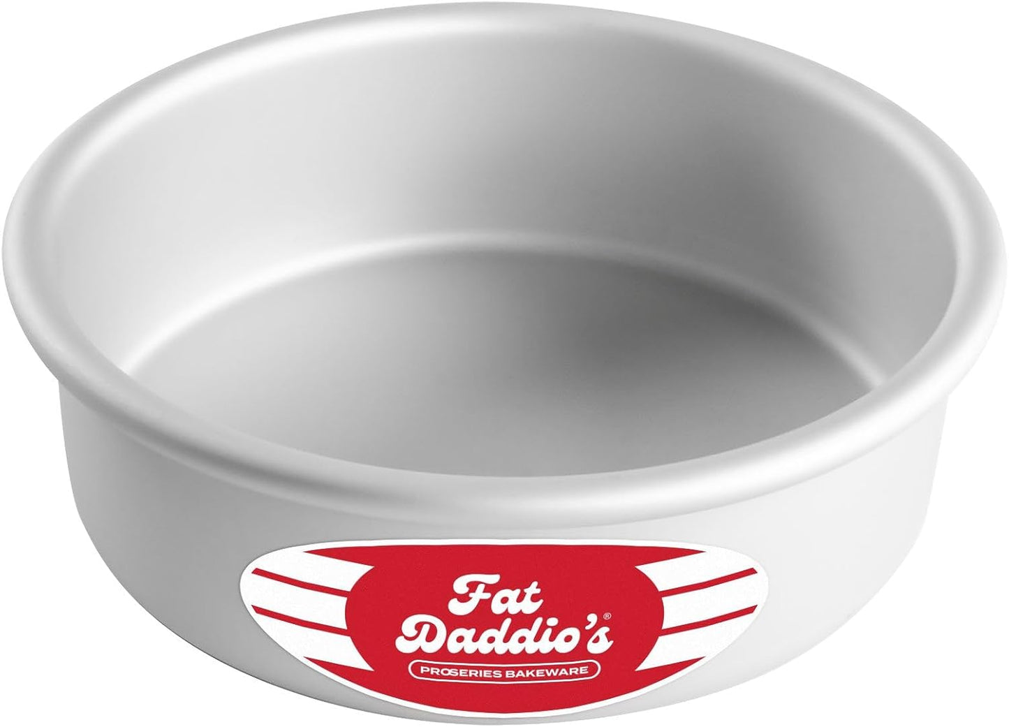 Fat Daddio's Anodized Aluminum Round Cake Pans, 2 Piece Set, 8 x 2 Inch