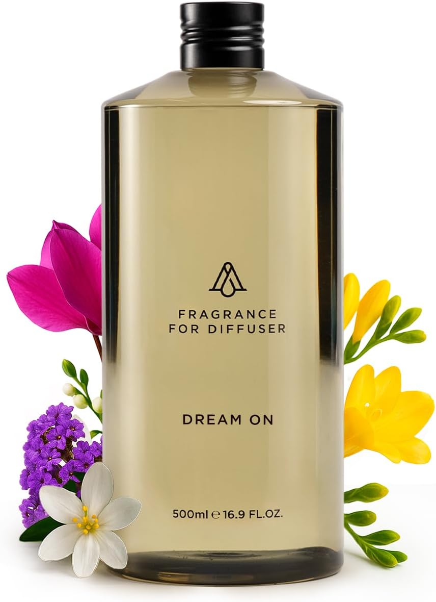 AromaPlan Hotel Scents Santal 5.07 Fl Oz (150ml), Home Luxury Aroma & Hotel Fragrance Diffuser Oil- Hotel Diffuser Oil for Aromatherapy- USA Made, Bigger Bottle, Bolder Aroma & Longer Lasting