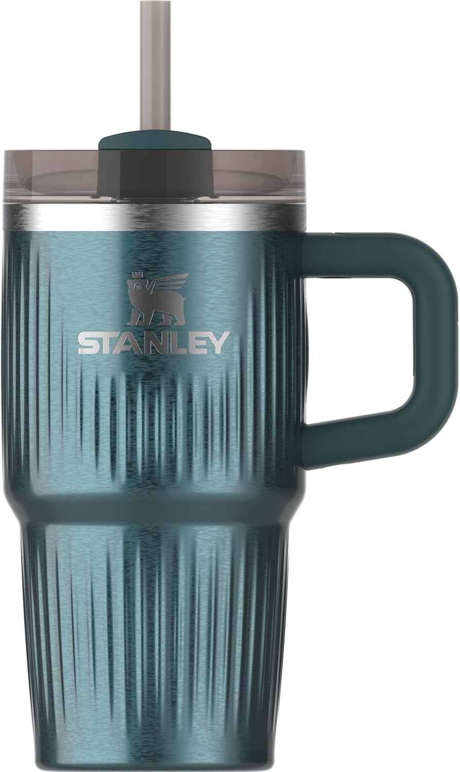 STANLEY Quencher H2.0 Tumbler with Handle and Straw 40 oz | Flowstate 3-Position Lid | Cup Holder Compatible for Travel | Insulated Stainless Steel Cup | BPA-Free | Cherry Blossom
