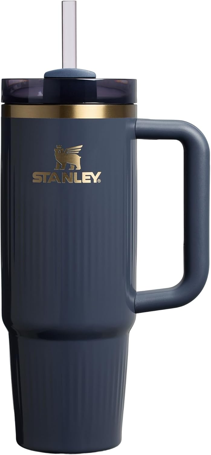 STANLEY Quencher H2.0 Tumbler with Handle and Straw 40 oz | Flowstate 3-Position Lid | Cup Holder Compatible for Travel | Insulated Stainless Steel Cup | BPA-Free | Cherry Blossom