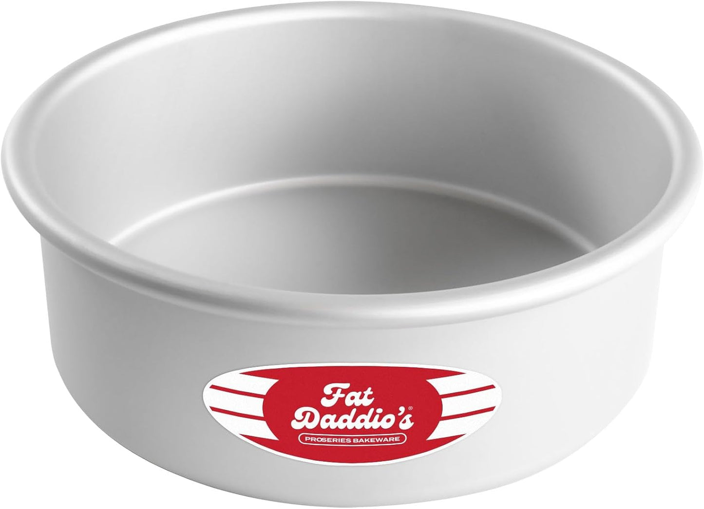 Fat Daddio's Anodized Aluminum Round Cake Pans, 2 Piece Set, 8 x 2 Inch