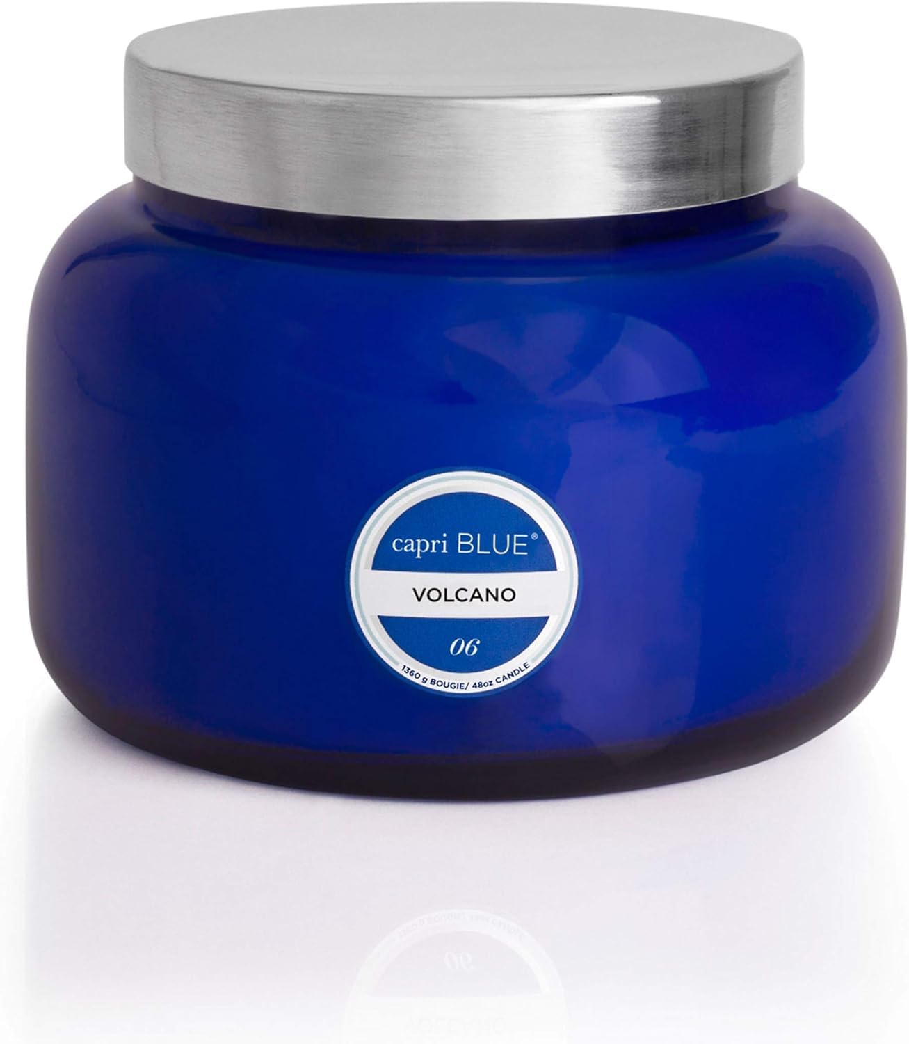 Capri Blue Volcano Scented Candles - Luxury Glass Jar Candles for Home Scented with Tropical Fruit & Sugared Citrus - Soy Wax Blend - Blue Color (19 oz)