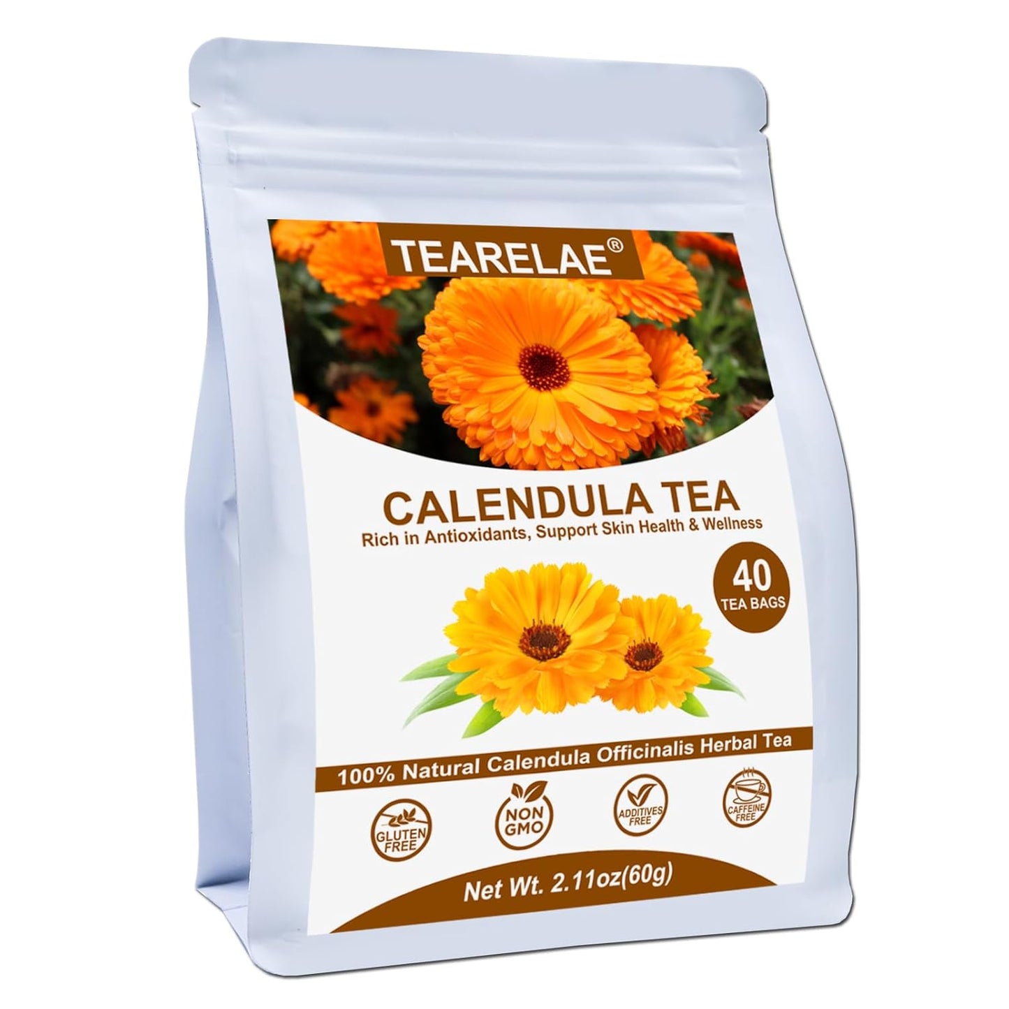TEARELAE - Linden Tea Bags, 45 Count - Premium Natural Linden Flower & Leaf - Cut & Sifted Te de Tilo - Caffeine-free - Non-GMO - Soothing Herbal Tea for Evening Relaxation