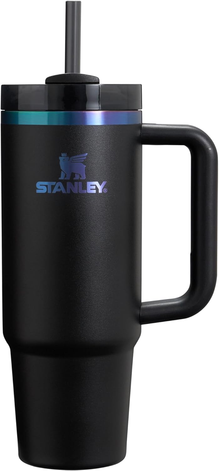 STANLEY Quencher H2.0 Tumbler with Handle and Straw 40 oz | Flowstate 3-Position Lid | Cup Holder Compatible for Travel | Insulated Stainless Steel Cup | BPA-Free | Cherry Blossom