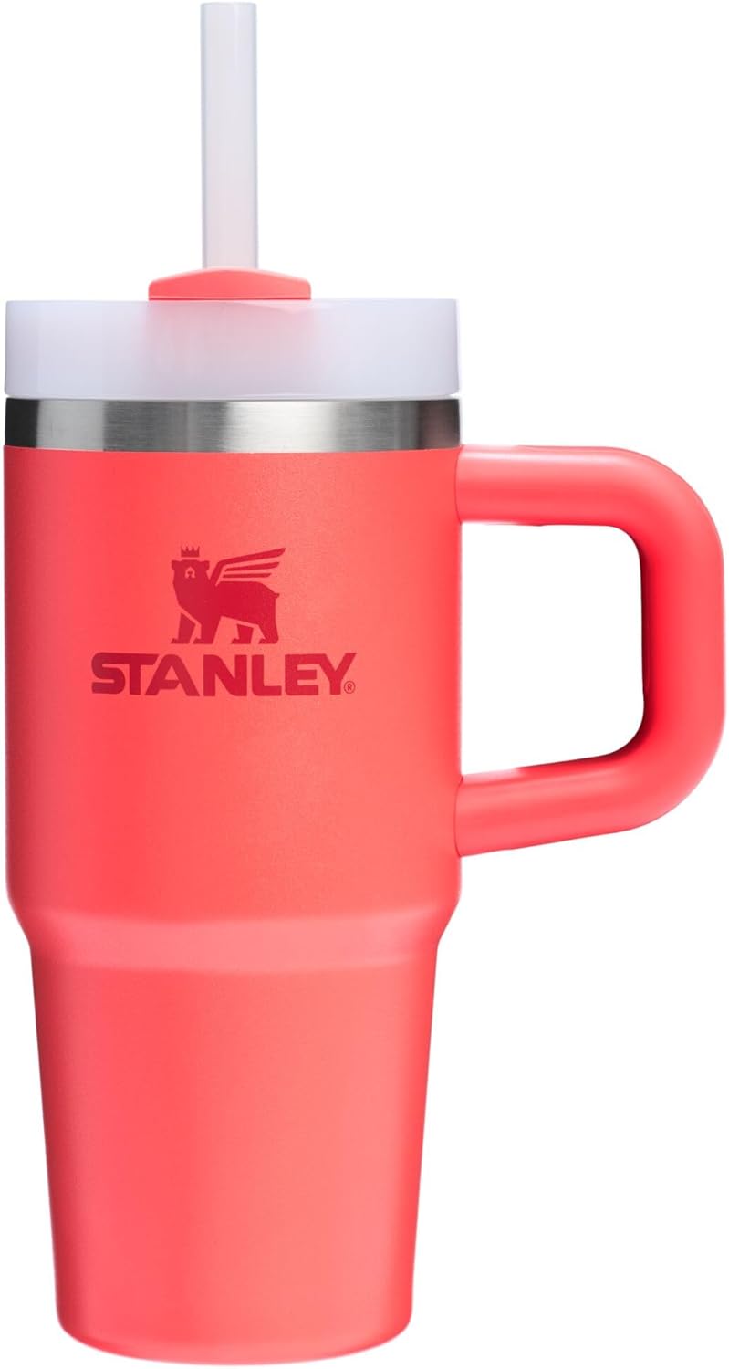 STANLEY Quencher H2.0 Tumbler with Handle and Straw 40 oz | Flowstate 3-Position Lid | Cup Holder Compatible for Travel | Insulated Stainless Steel Cup | BPA-Free | Cherry Blossom