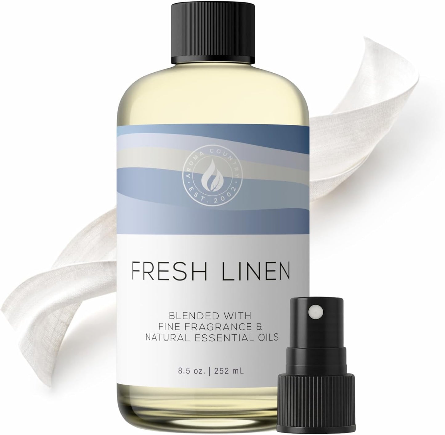 Aroma Country White Tea Diffuser Oil - Luxury Essential Oils for Diffuser Refill & Air Freshener Room Spray, Long-Lasting, Natural Home Fragrance and Hotel Scent for Diffusers & Machines (8.5 Fl Oz)