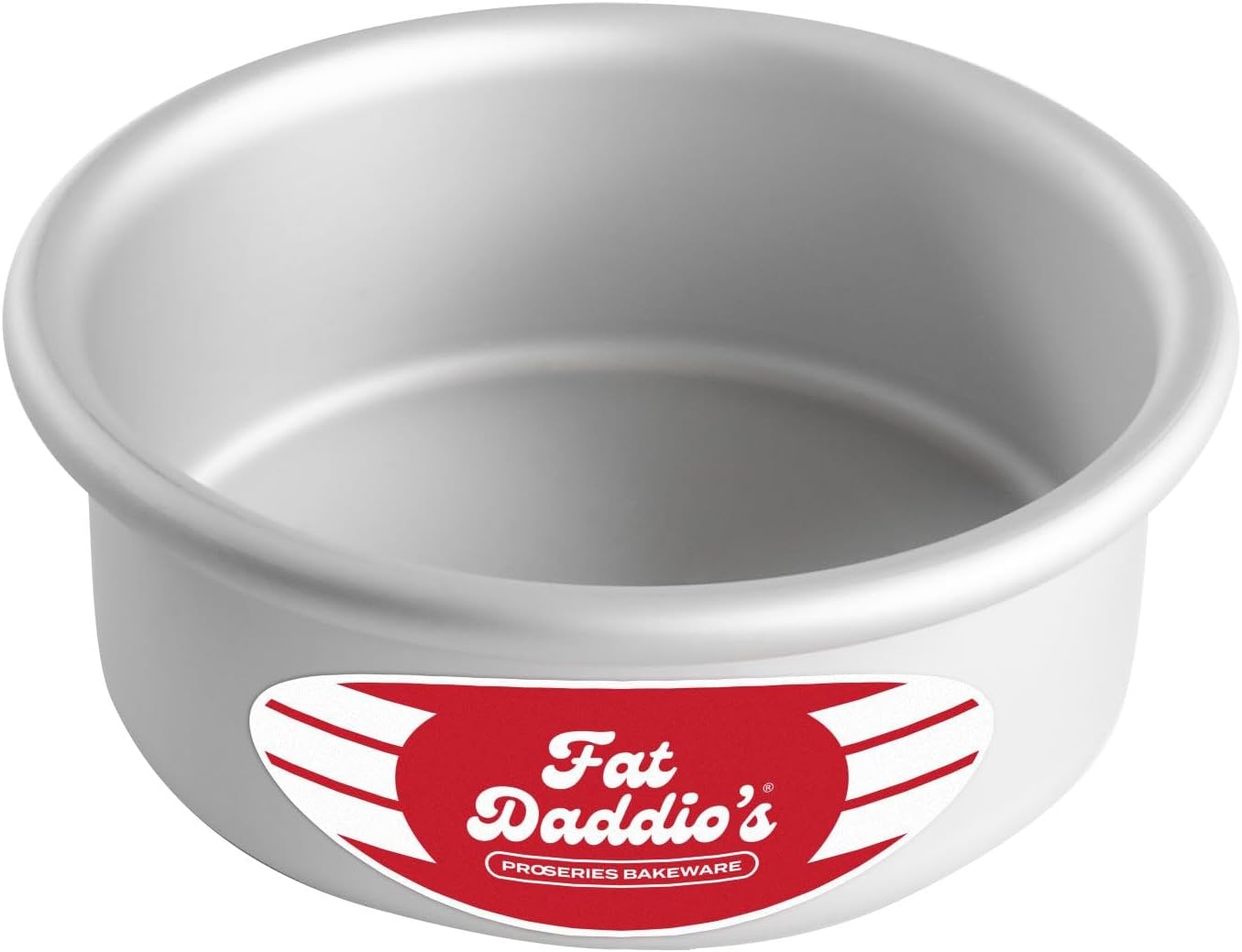 Fat Daddio's Anodized Aluminum Round Cake Pans, 2 Piece Set, 8 x 2 Inch