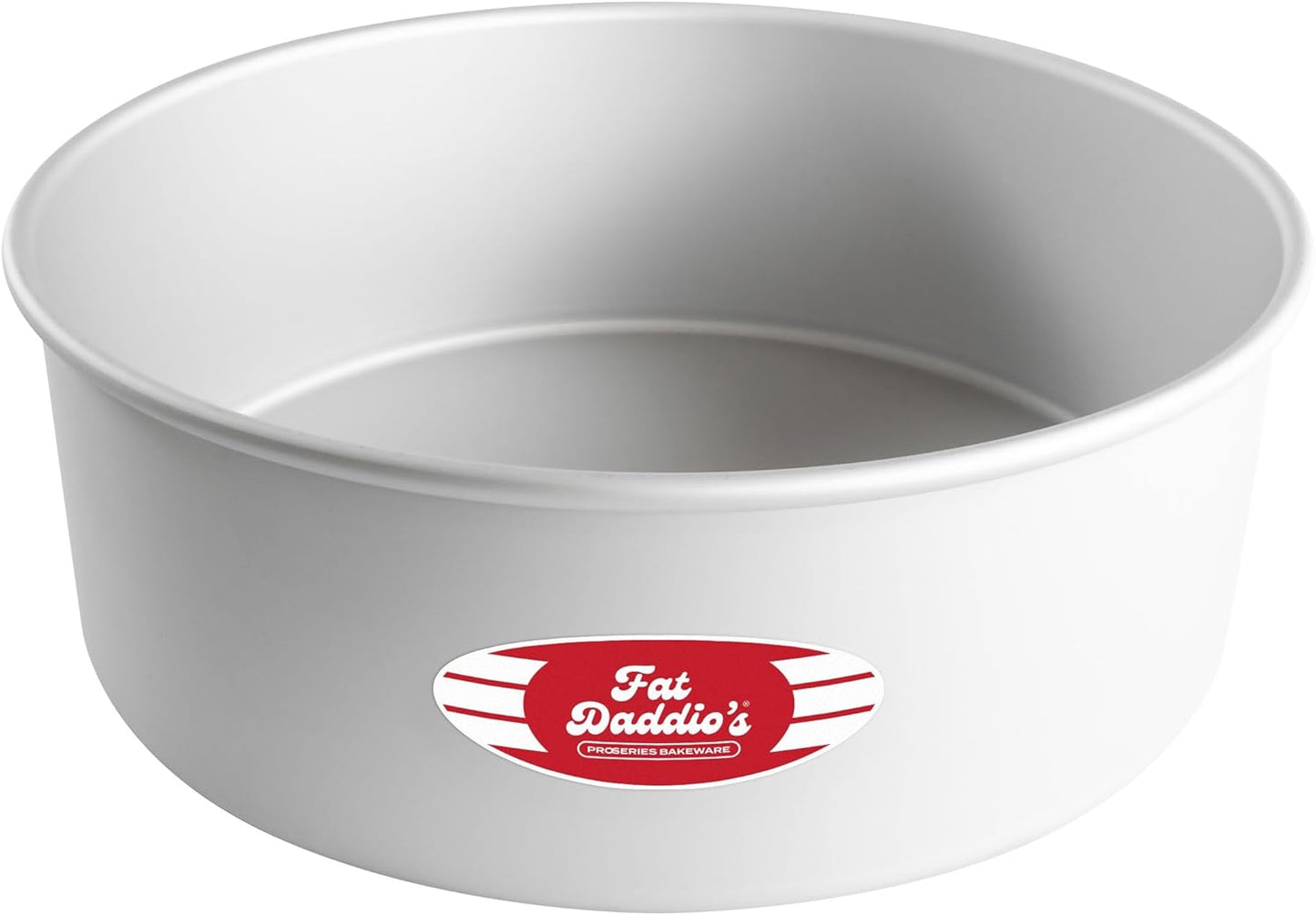 Fat Daddio's Anodized Aluminum Round Cake Pans, 2 Piece Set, 8 x 2 Inch