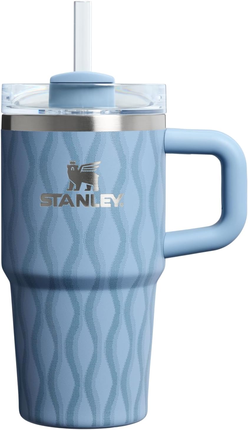 STANLEY Quencher H2.0 Tumbler with Handle and Straw 40 oz | Flowstate 3-Position Lid | Cup Holder Compatible for Travel | Insulated Stainless Steel Cup | BPA-Free | Cherry Blossom