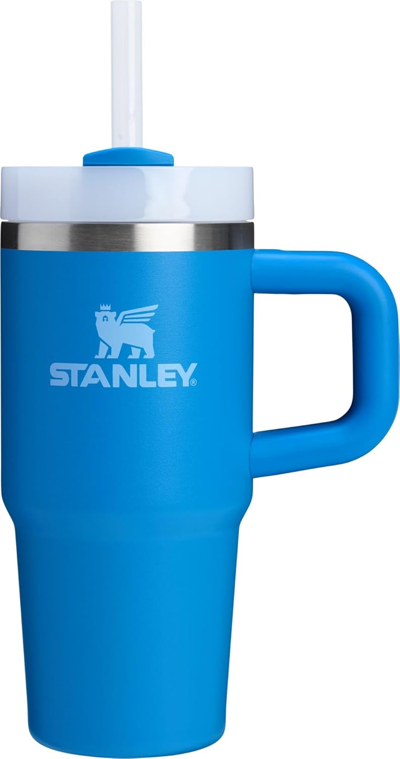 STANLEY Quencher H2.0 Tumbler with Handle and Straw 40 oz | Flowstate 3-Position Lid | Cup Holder Compatible for Travel | Insulated Stainless Steel Cup | BPA-Free | Cherry Blossom