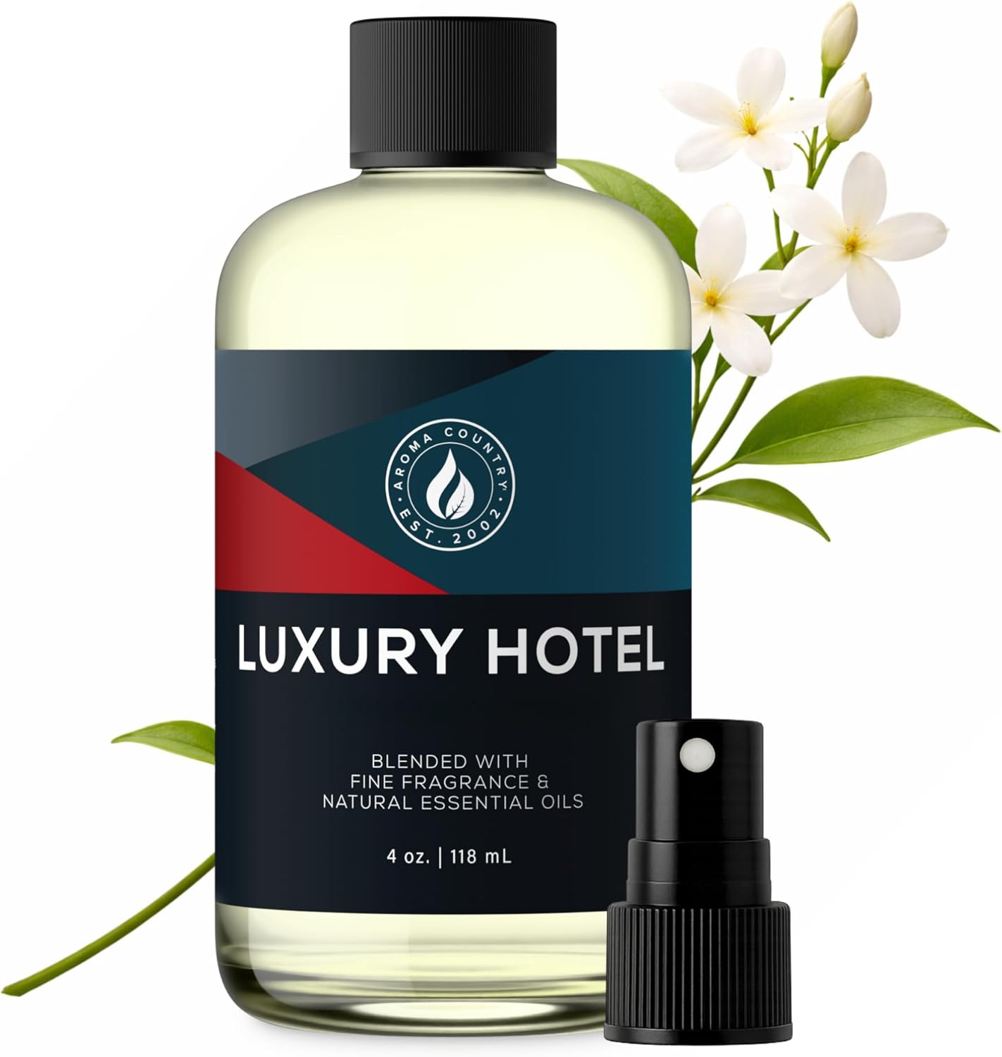 Aroma Country White Tea Diffuser Oil - Luxury Essential Oils for Diffuser Refill & Air Freshener Room Spray, Long-Lasting, Natural Home Fragrance and Hotel Scent for Diffusers & Machines (8.5 Fl Oz)