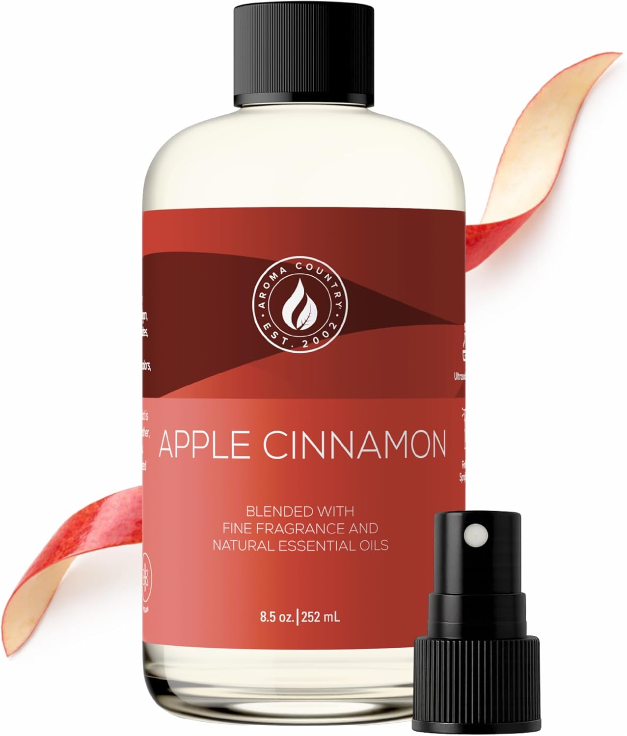 Aroma Country White Tea Diffuser Oil - Luxury Essential Oils for Diffuser Refill & Air Freshener Room Spray, Long-Lasting, Natural Home Fragrance and Hotel Scent for Diffusers & Machines (8.5 Fl Oz)