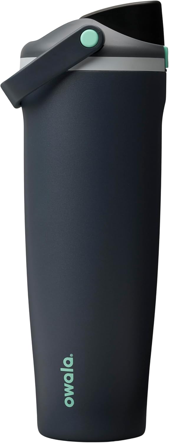 Owala FreeSip Sway Insulated Stainless Steel Water Bottle with Two-Way Spout, Built-In Straw and Bucket Handle, Made for Travel, School, and Sports, 30oz, BPA Free, Leak Proof, Daybreak