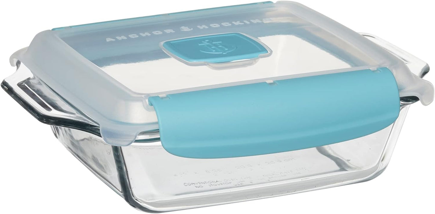 Anchor Hocking 3 Quart Glass Baking Dish with Lid, Insulated Carrier & Hot/Cold Pack