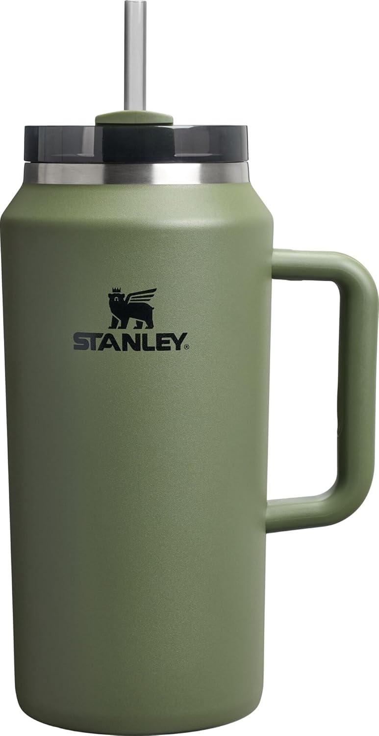 STANLEY Quencher H2.0 Tumbler with Handle and Straw 40 oz | Flowstate 3-Position Lid | Cup Holder Compatible for Travel | Insulated Stainless Steel Cup | BPA-Free | Cherry Blossom