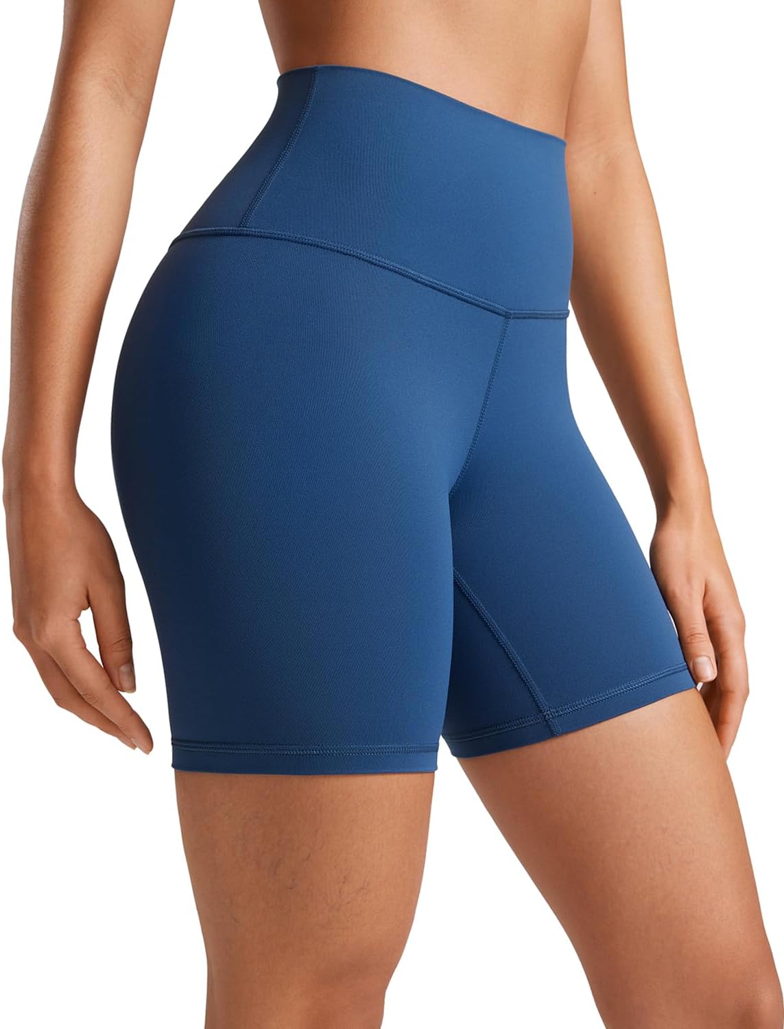 CRZ YOGA ButterLuxe Biker Shorts 6" - High Waisted Workout Running Volleyball Spandex Yoga Womens