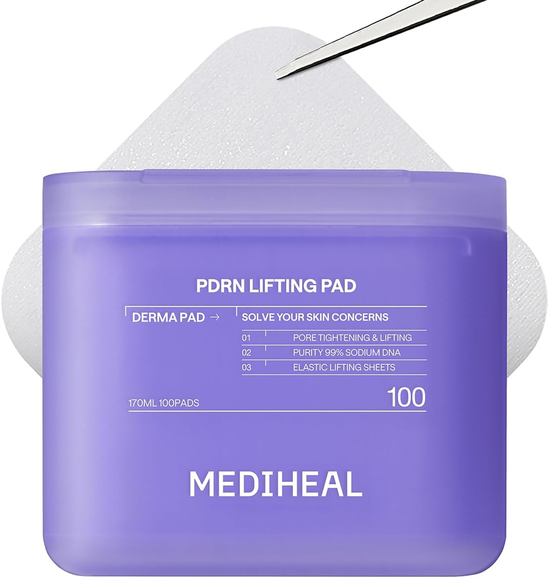 MEDIHEAL Toner Pads 100 Count - Madecassoside Blemish Care Toner Pad with Centella Asiatica - Improves Uneven Skin Tone & Deep Hydration - Vegan Hypoallergenic Face Gauze, Korean Skin Care