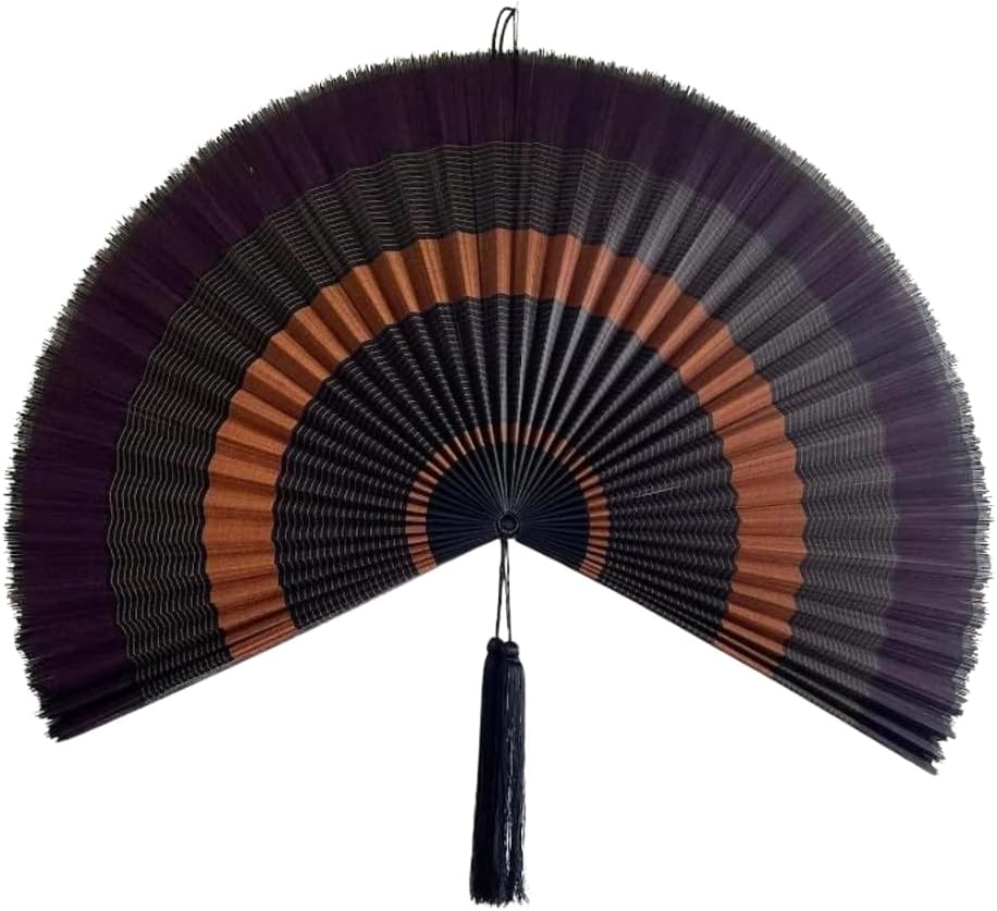 ChumDecor Fan Wall Decor,Large Bamboo Fan Wall Art For Boho Hanging Headboard,Decorative Folding Fan For Over Bed Decorations, (Pink, 40inch)