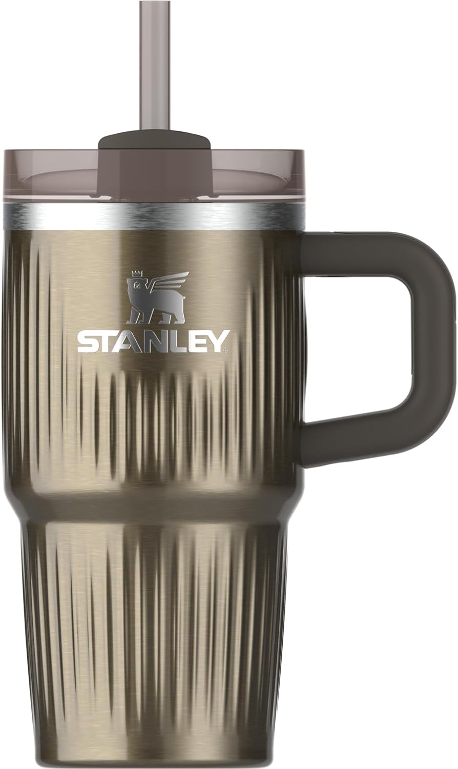 STANLEY Quencher H2.0 Tumbler with Handle and Straw 40 oz | Flowstate 3-Position Lid | Cup Holder Compatible for Travel | Insulated Stainless Steel Cup | BPA-Free | Cherry Blossom