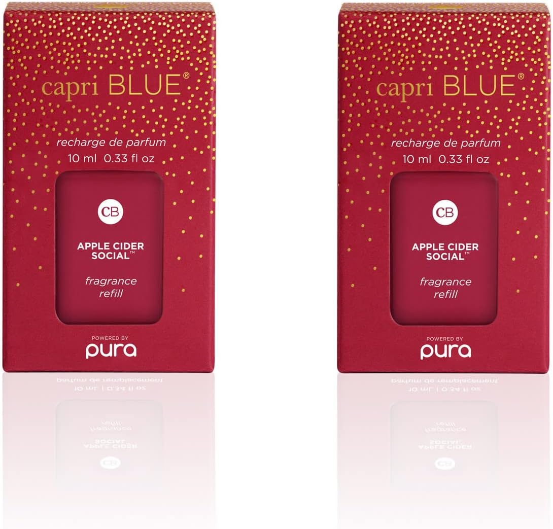 Capri Blue Pura Smart Home Plug-in Diffuser Refills – Includes 2 Capri Blue Pura Refills for Plug In Diffusers for Home - Long Lasting Luxury Scents - Volcano (Pack of 2)